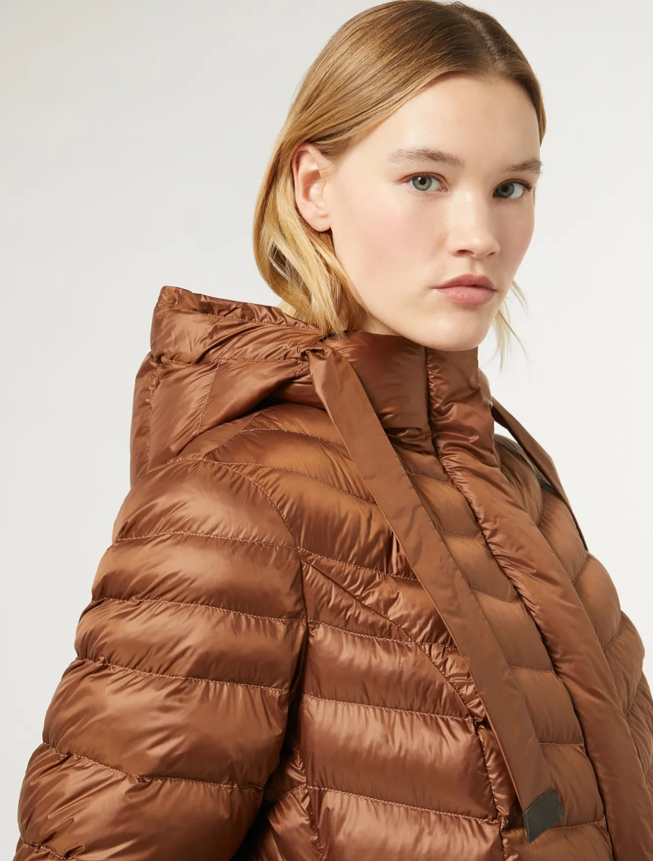 Online Marina Rinaldi Water-repellent padded coat BROWN
