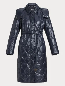 New Marina Rinaldi Water-repellent padded coat MIDNIGHTBLUE
