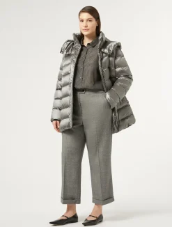 Online Marina Rinaldi Water-repellent padded coat MEDIUMGREY
