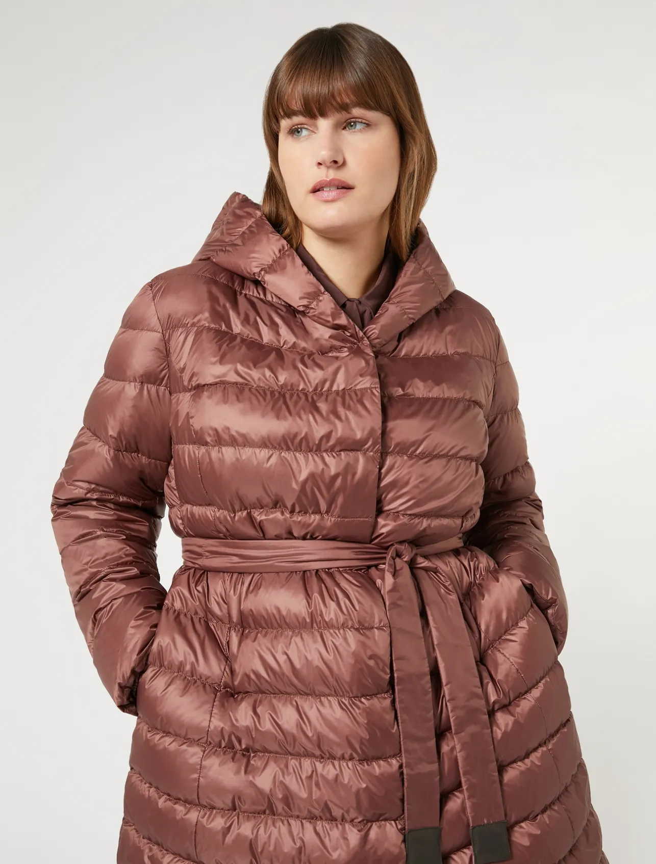 Clearance Marina Rinaldi Water-repellent technical canvas down jacket FARD