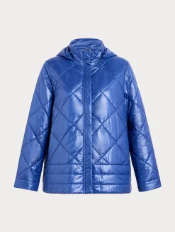 New Marina Rinaldi Water-repellent technical canvas jacket CHINABLUE