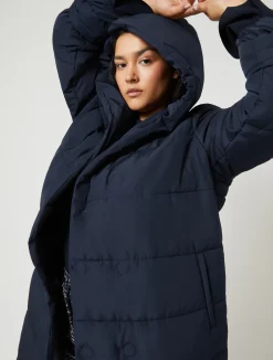 Online Marina Rinaldi Water-repellent technical padded jacket MIDNIGHTBLUE