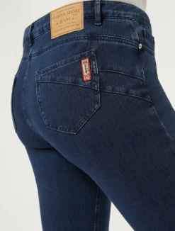 Outlet Marina Rinaldi Wonder-fit compact denim jeans MIDNIGHTBLUE