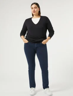 Outlet Marina Rinaldi Wonder-fit compact denim jeans MIDNIGHTBLUE