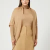 Online Marina Rinaldi Wool and cashmere cardigan CAMEL