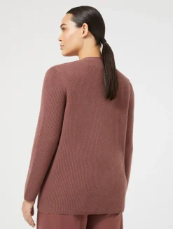 Hot Marina Rinaldi Wool and cashmere cardigan RUST