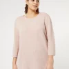 Outlet Marina Rinaldi Wool and cashmere sweater PINK