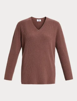 Clearance Marina Rinaldi Wool and cashmere sweater RUST