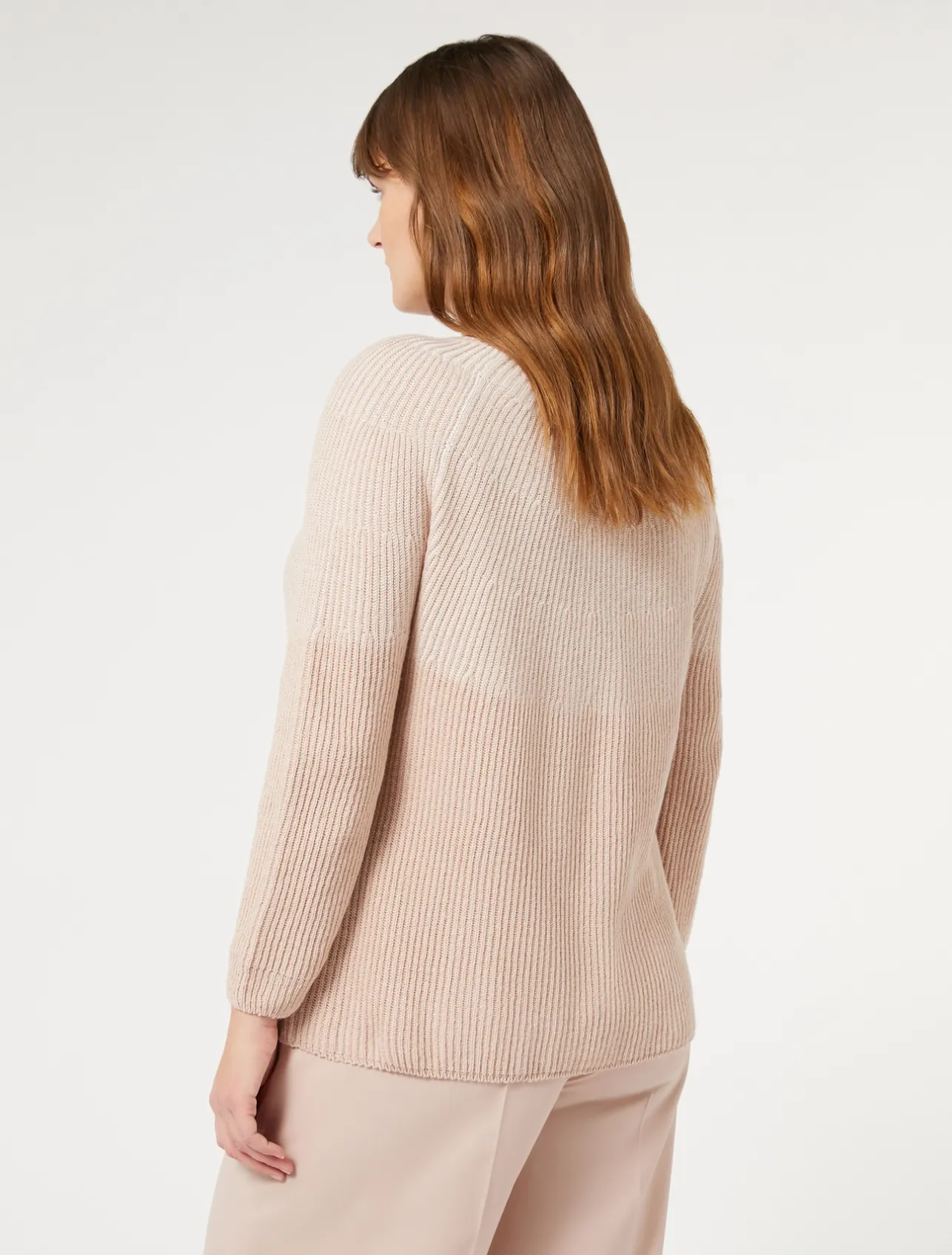 Clearance Marina Rinaldi Wool and cashmere-blend sweater PINK