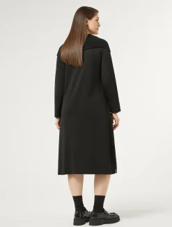 Fashion Marina Rinaldi Wool and lurex dress BLACK