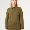 Discount Marina Rinaldi Wool and lurex jumper GREEN