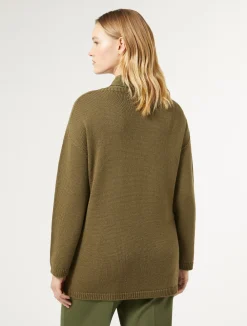 Discount Marina Rinaldi Wool and lurex jumper GREEN