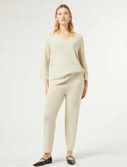 Sale Marina Rinaldi Wool and lurex jumper IVORY