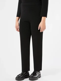 Sale Marina Rinaldi Wool and lurex trousers BLACK