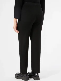 Sale Marina Rinaldi Wool and lurex trousers BLACK