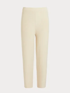Clearance Marina Rinaldi Wool and lurex trousers IVORY