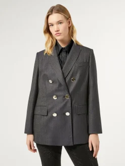 Fashion Marina Rinaldi Wool and silk blazer BLUEJEANS