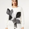 Online Marina Rinaldi Wool and silk blend cardigan WHITE