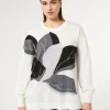Clearance Marina Rinaldi Wool and silk blend knit WHITE