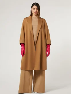 Outlet Marina Rinaldi Wool and silk blend sweater CAMEL
