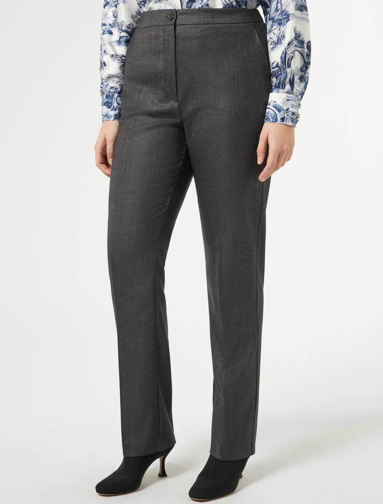 Outlet Marina Rinaldi Wool and silk trousers BLUEJEANS