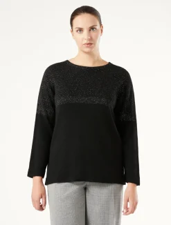 Best Marina Rinaldi Wool and viscose blend jumper BLACK