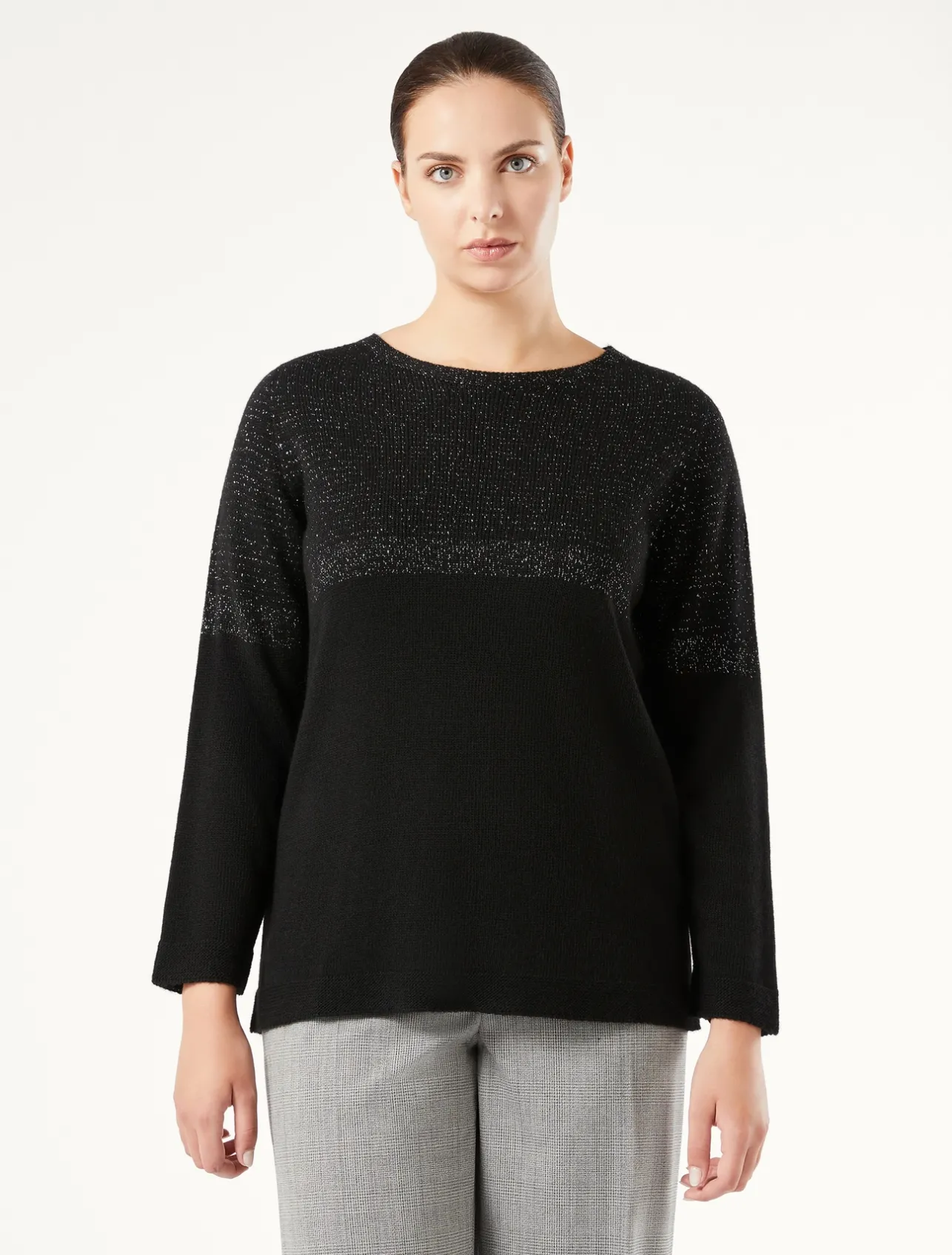 Best Marina Rinaldi Wool and viscose blend jumper BLACK