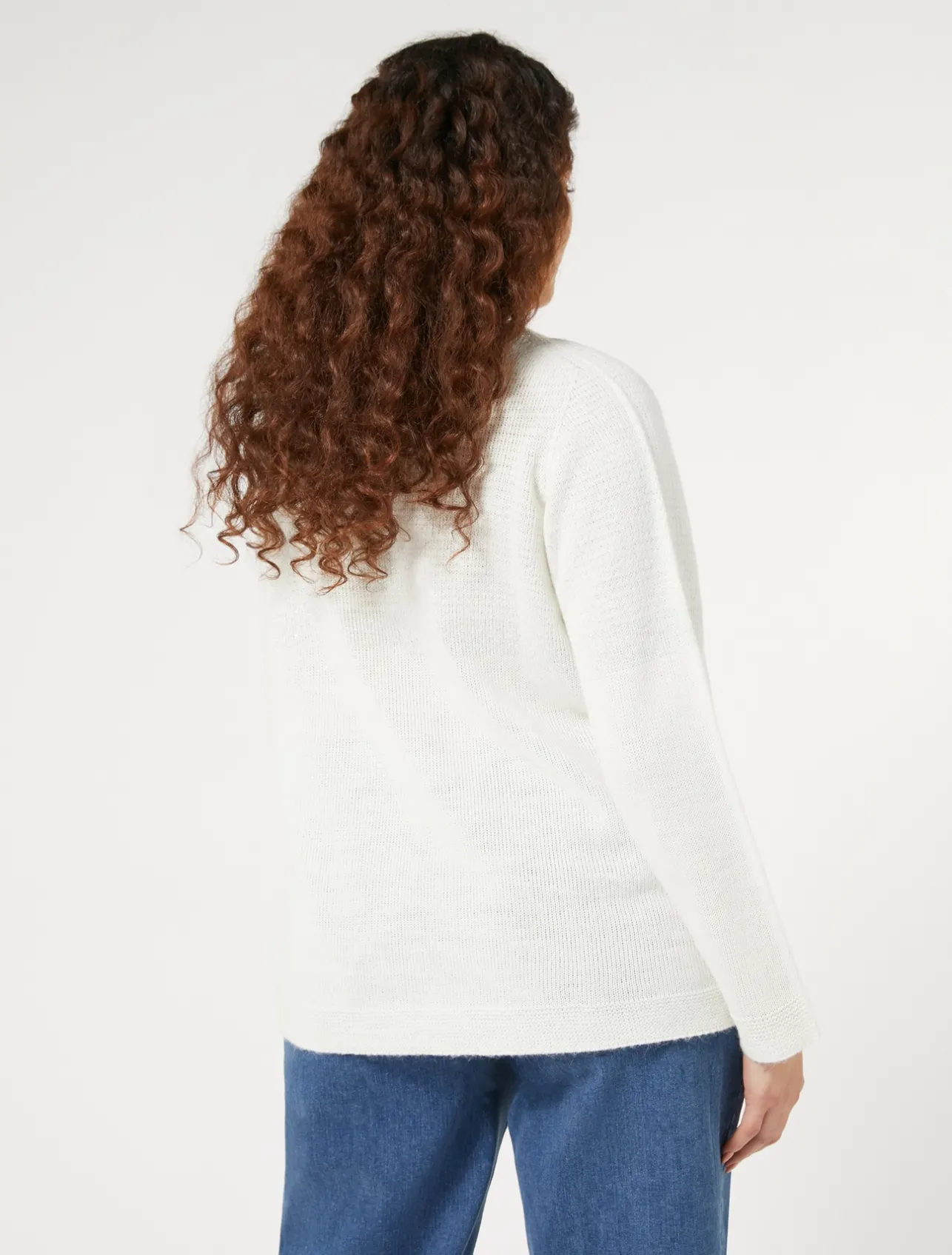 Discount Marina Rinaldi Wool and viscose blend jumper WHITE