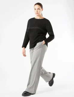 Best Marina Rinaldi Wool and viscose blend jumper BLACK
