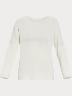 Discount Marina Rinaldi Wool and viscose blend jumper WHITE