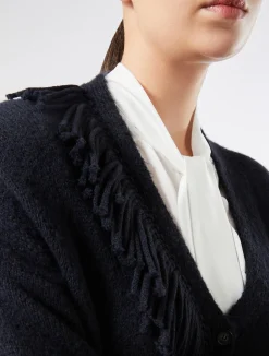 Best Marina Rinaldi Wool blend cardigan MIDNIGHTBLUE