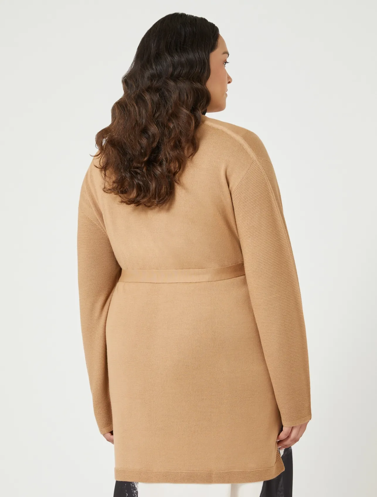 Outlet Marina Rinaldi Wool blend cardigan CAMEL