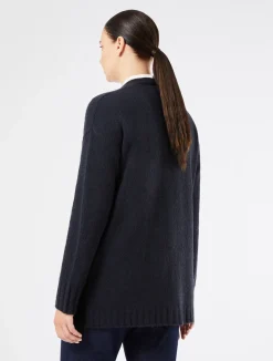 Best Marina Rinaldi Wool blend cardigan MIDNIGHTBLUE