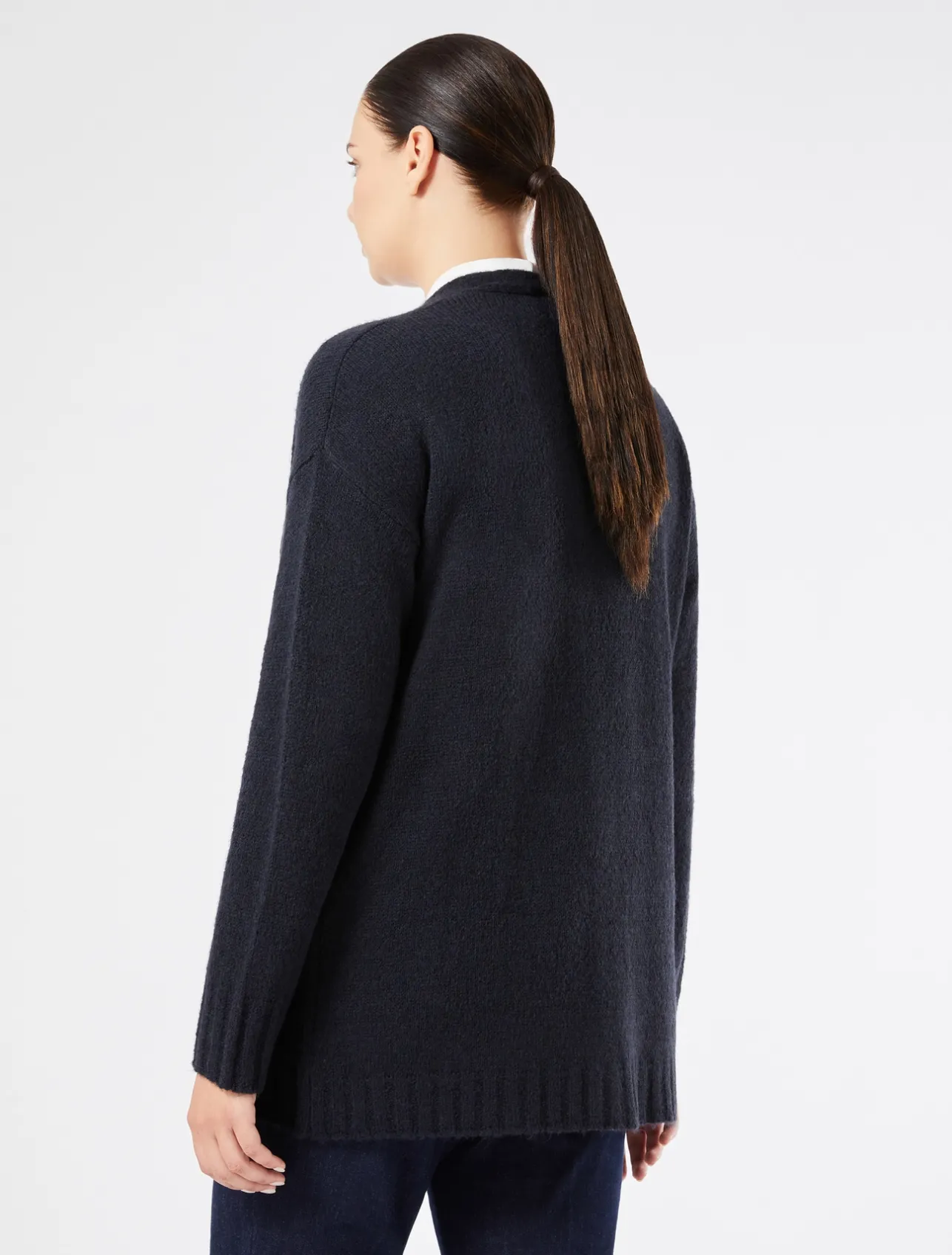 Best Marina Rinaldi Wool blend cardigan MIDNIGHTBLUE
