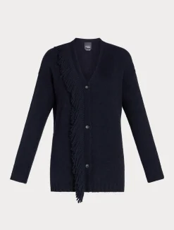 Best Marina Rinaldi Wool blend cardigan MIDNIGHTBLUE