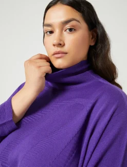 Fashion Marina Rinaldi Wool blend dress PURPLE