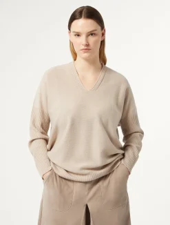 Discount Marina Rinaldi Wool blend jumper POWDER