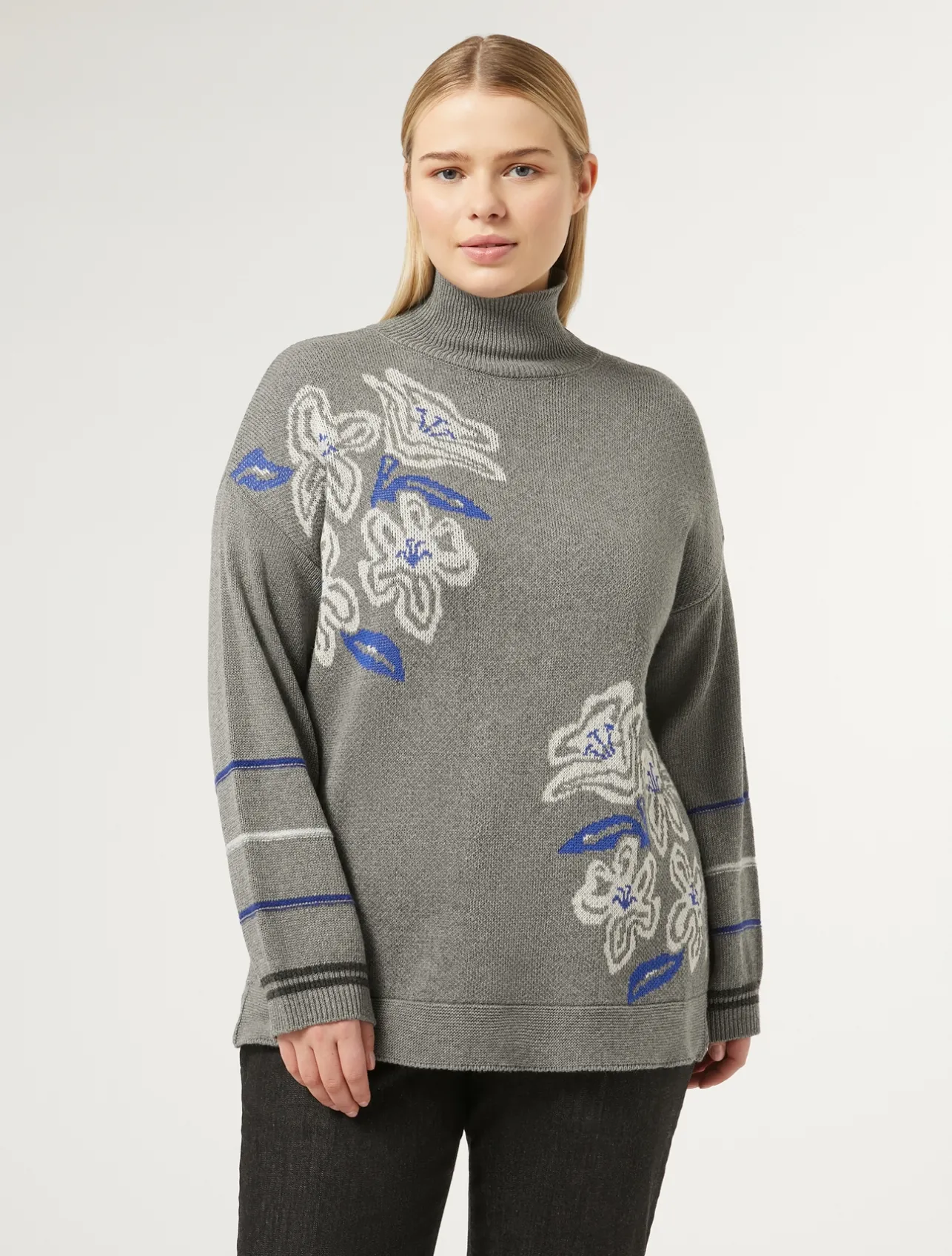 Outlet Marina Rinaldi Wool blend jumper MEDIUMGREY