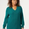 Fashion Marina Rinaldi Wool blend jumper DARKGREEN