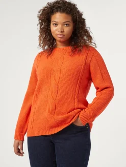 Fashion Marina Rinaldi Wool blend jumper ORANGE