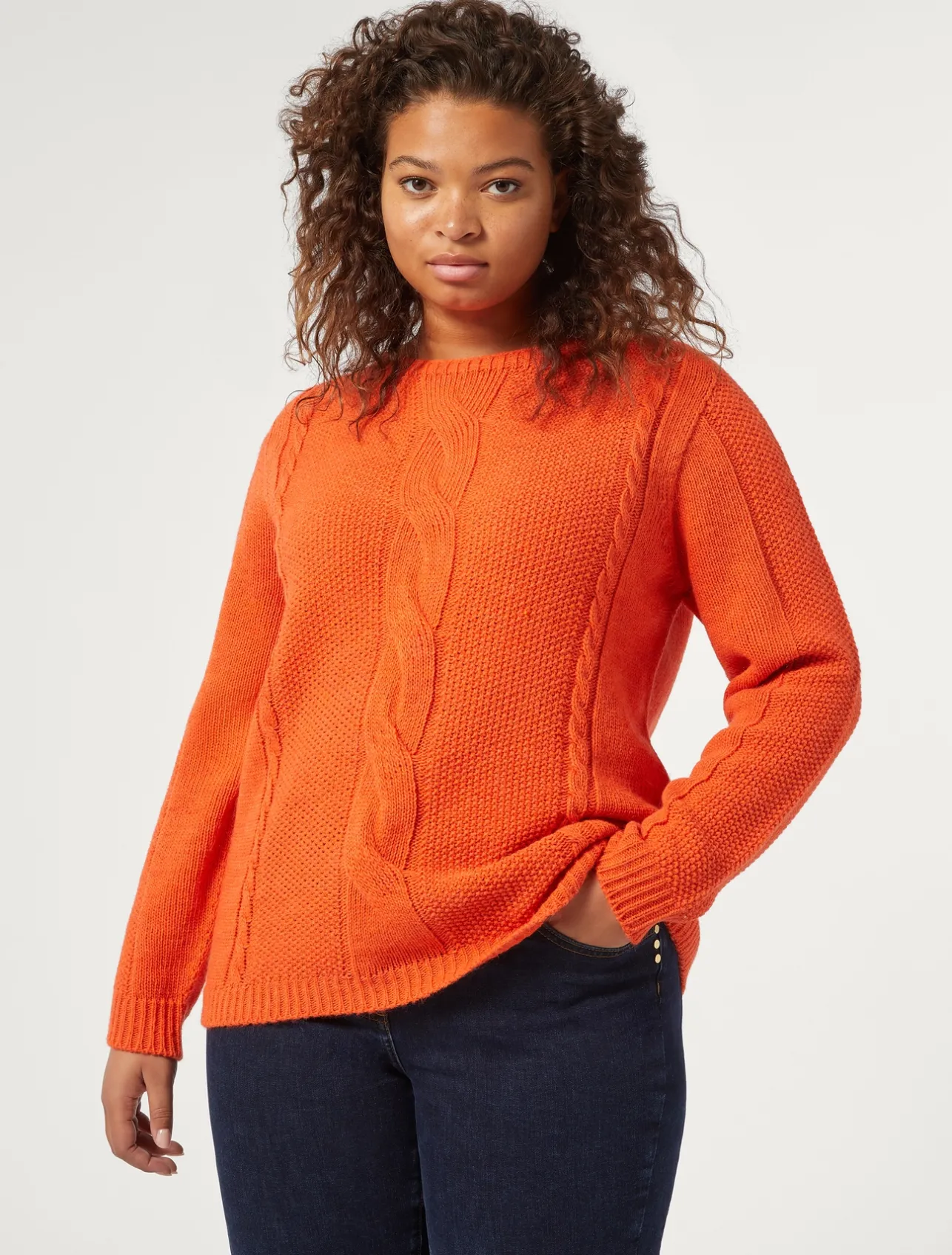 Fashion Marina Rinaldi Wool blend jumper ORANGE
