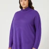 Outlet Marina Rinaldi Wool blend jumper PURPLE