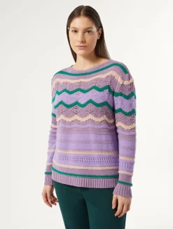 Sale Marina Rinaldi Wool blend jumper MAUVE