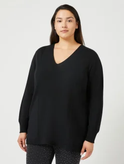 Sale Marina Rinaldi Wool blend jumper BLACK