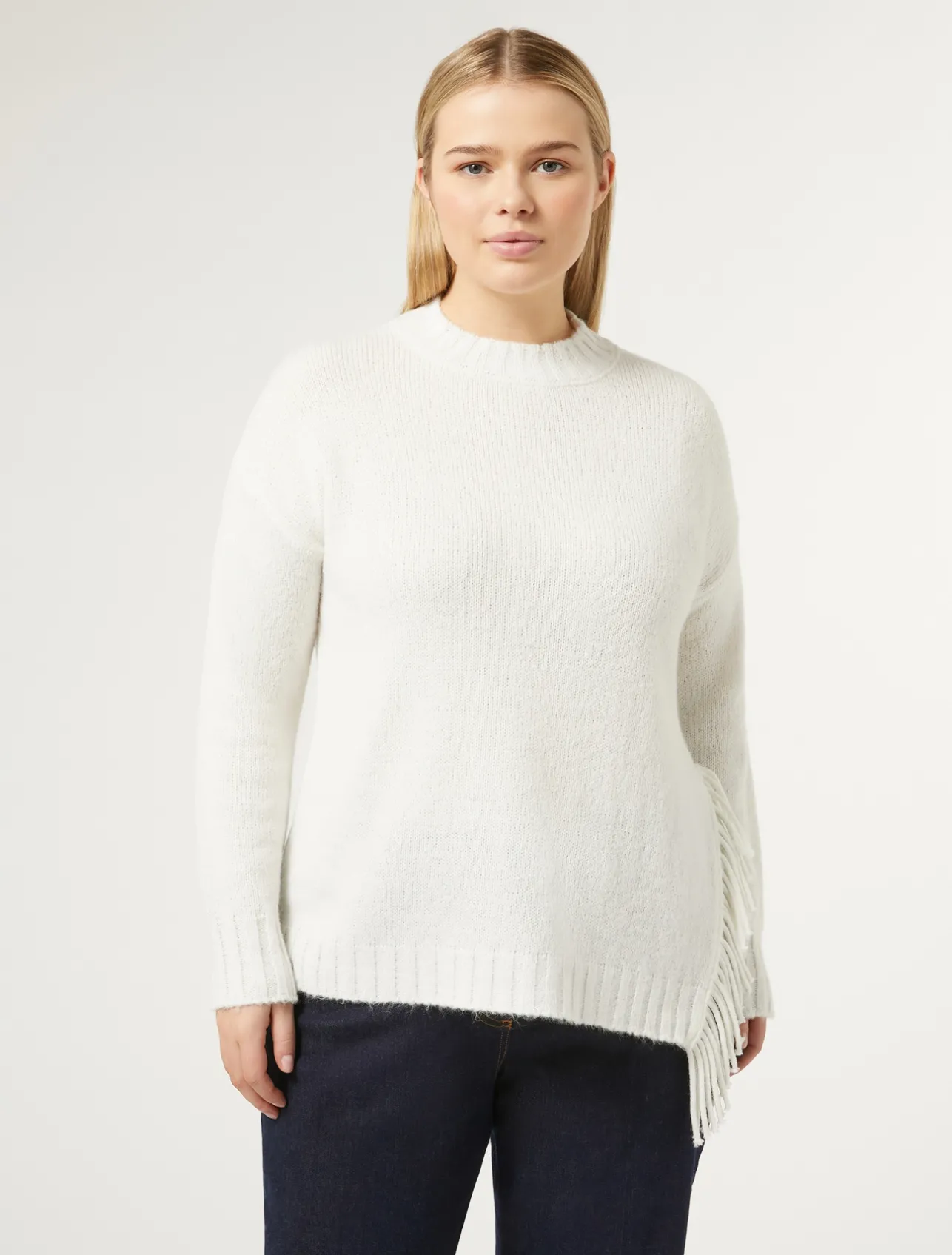New Marina Rinaldi Wool blend jumper WHITE
