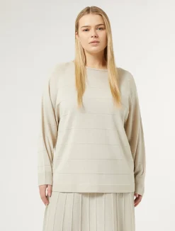 Sale Marina Rinaldi Wool blend jumper BEIGE