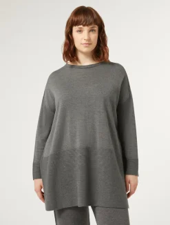 Discount Marina Rinaldi Wool blend jumper MEDIUMGREY