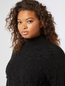 Online Marina Rinaldi Wool blend jumper BLACK