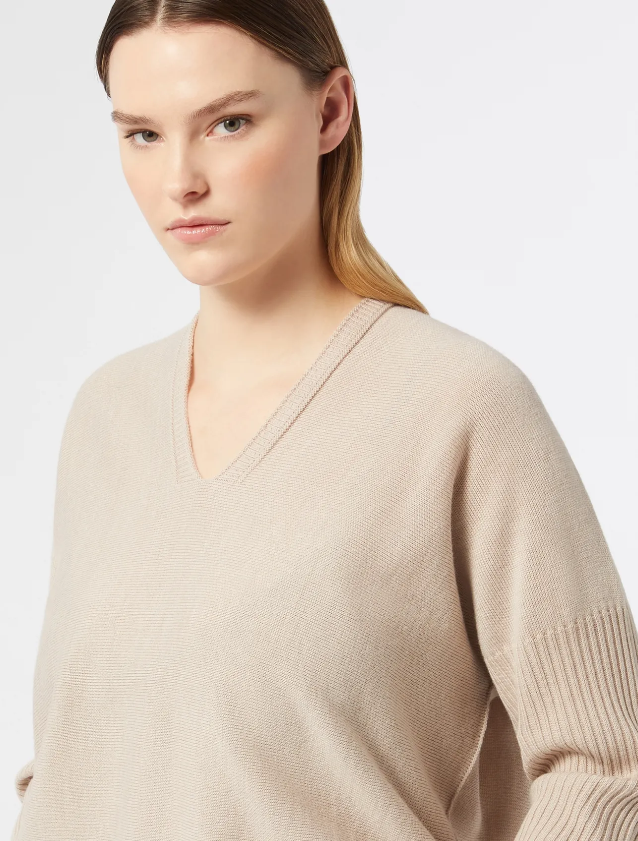 Discount Marina Rinaldi Wool blend jumper POWDER