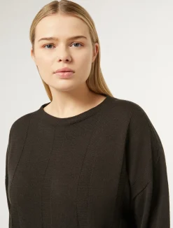 Fashion Marina Rinaldi Wool blend jumper BROWNBORDEAUX